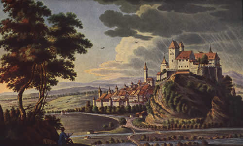 The castle Burgdorf at about 1760